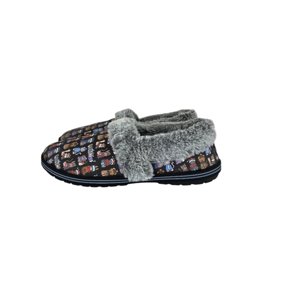 BOBS from Skechers Shoes - Skechers BOBS Too Cozy Cat Ages Slippers Colorful Cats Multicolor Women’s Size 8